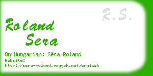 roland sera business card